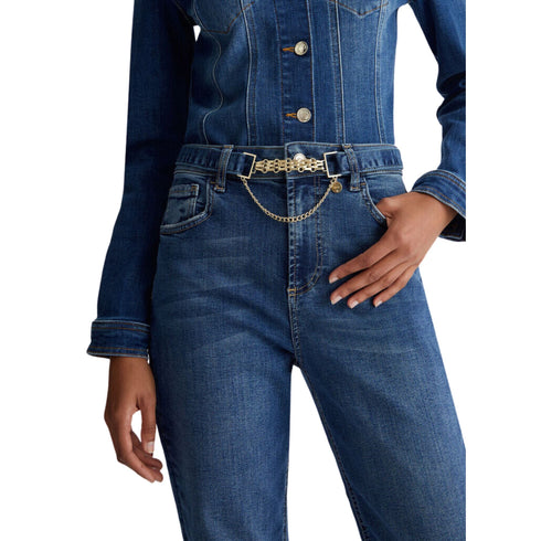 Jeans Donna con risvolto sul fondo Jeans scuro Liu Jo- Francavilla Moda